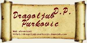 Dragoljub Purković vizit kartica